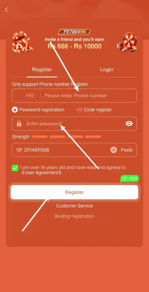 fe786win login 